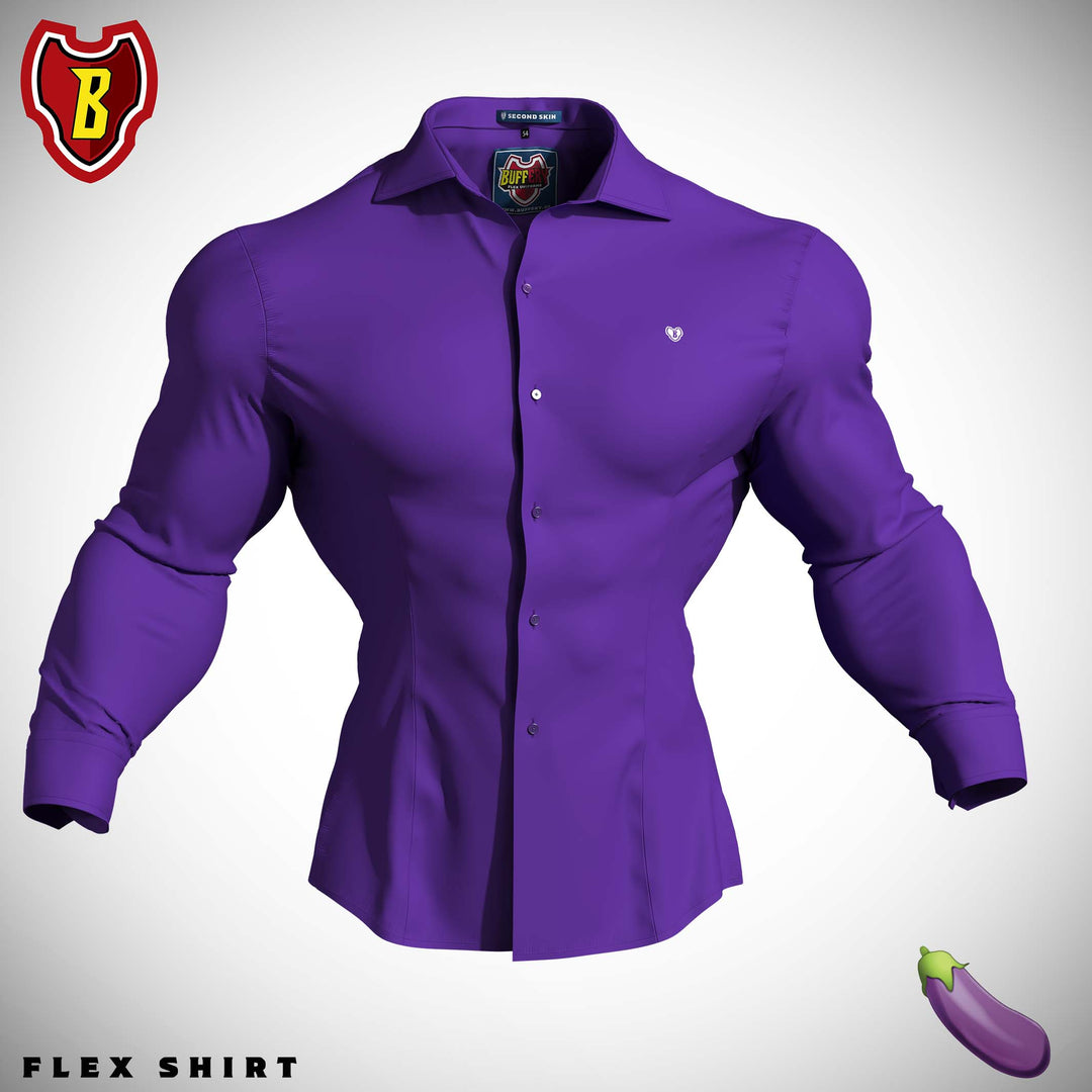 flex brand dress shirt Mens Dress Shirts- Suit Button Down Shirt FlexSuits